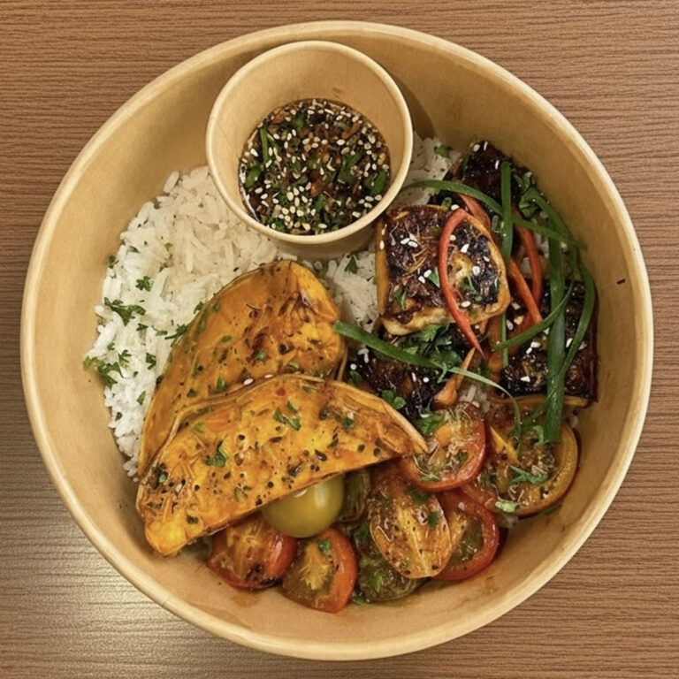 Cajun salmon bowl
