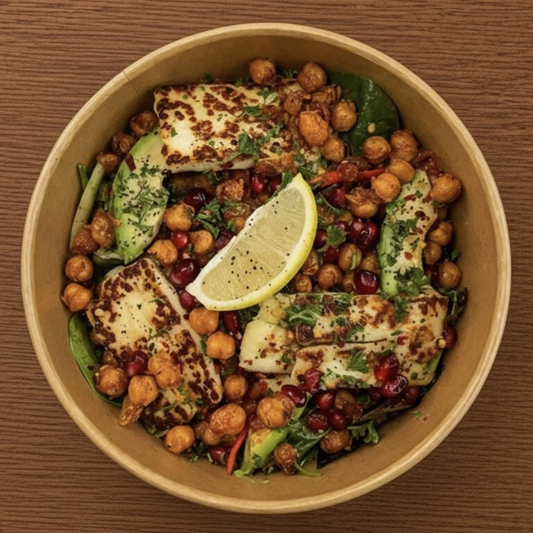 Crispy Moroccan chickpea salad