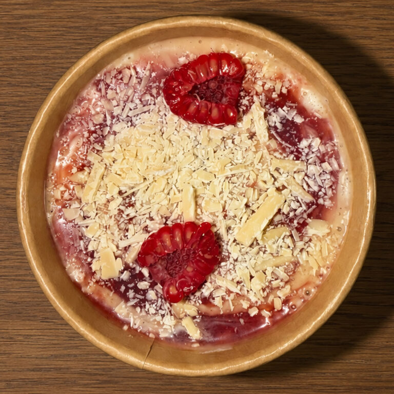 Raspberry white chocolate overnight oats